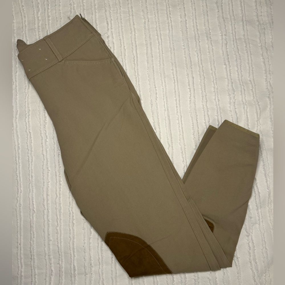 Tailored Sportsman Trophy Hunter Breeches Tan Size 28L Side Zip